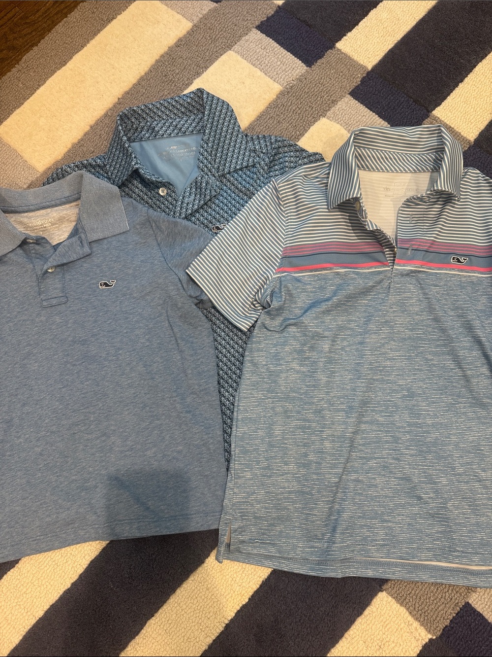 Vineyard Vines Boys Blue Polo Trio – Heather & Stripe Styles